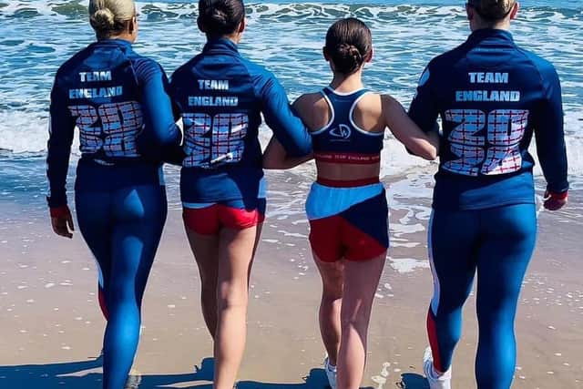 Portsmouth competitors showcase the 2021 DWC UK kit made by North End firm Design's Alike.