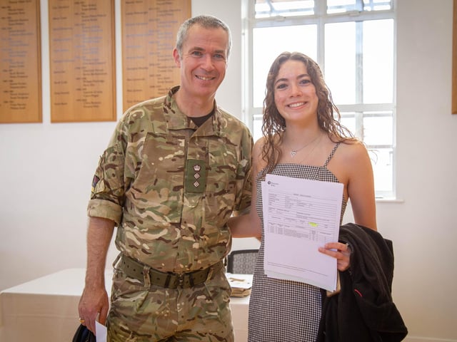 Pictured: Emily Gibb and her father Ian. Picture: Habibur Rahman