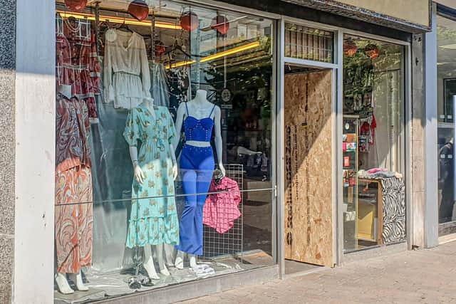 The front of Port Maid following the burglary on Mar 17. Picture: Habibur Rahman.