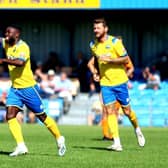 Abdulai Baggie, left, scored Gosport's opening goal in Tuesday's Southern League win at Salisbury. Picture by Tom Phillips
