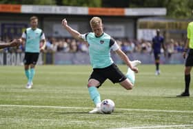 Newcomer Jack Sparkes is challenged to fight it out with Connor Ogilvie for Pompey's left-back spot. Picture: Jason Brown/ProSportsImages