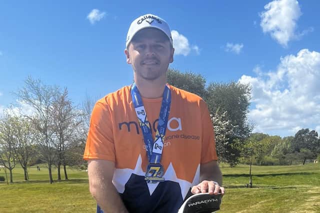 Golfer Paddy Towson-Sheehy who will be taking part in a golf marathon to raise money for the MND Association in memory of his uncle.