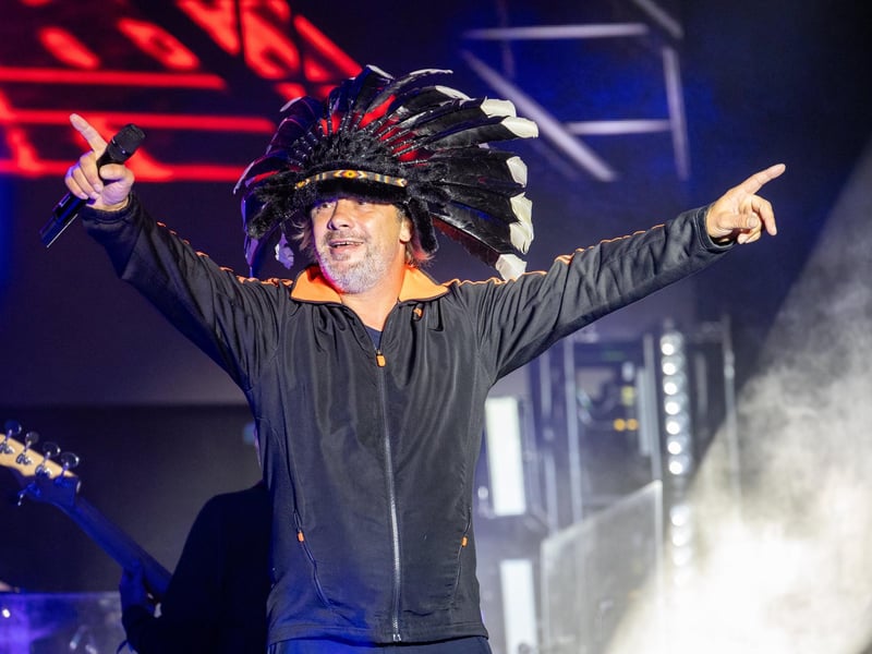 Jamiroquai closed Friday night with a nostalgic performance on the Common Stage.
Pictured - Jamiroquai
Photos by Alex Shute