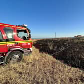 A fire near Fort Cumberland in Eastney
Picture: Hampshire Fire and Rescue