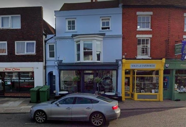 Driftwood café, on Emsworth High Street, has a lovely flower-filled courtyard and airy Garden Pod with a roof that opens on sunny days.