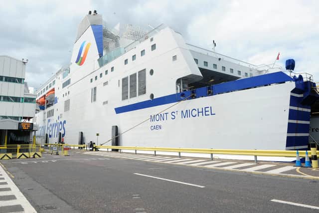 The Mont St Michel ferry that travels between Portsmouth and Caen.

Picture: Sarah Standing (290620-785)