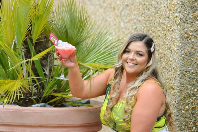 Bryony Bastable with a watermelon cooler icture: Sarah Standing (040620-3932)