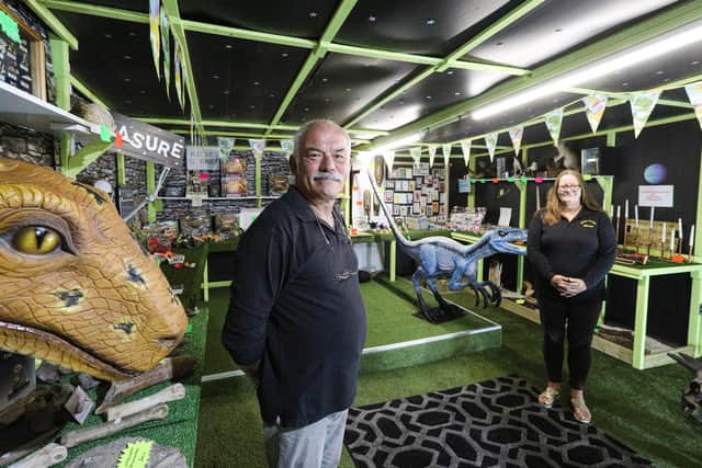 NIgel and Dawn Raymond at Dinosaur World
Picture: Chris Moorhouse
