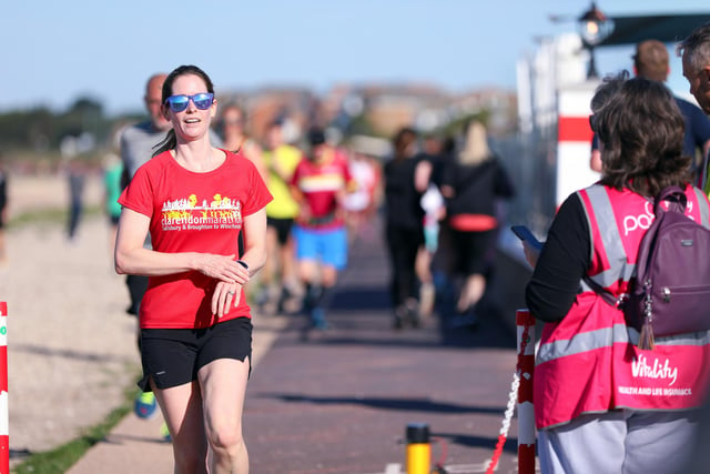 Hannah Picton-Jones at the finish. Picture: Chris Moorhouse