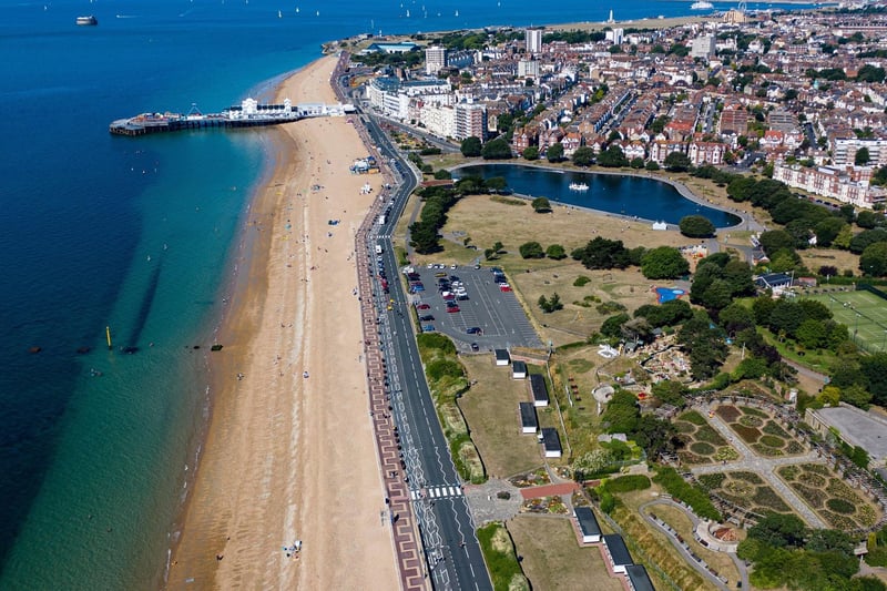 Amazing aerial of Southsea seafront by Tony Hicks. @tonyhicks69