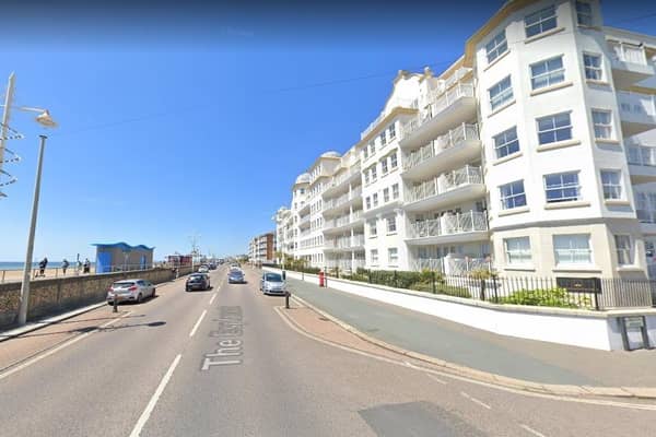 Sussex police said a 52-year-old from Portsmouth was pronounced dead after falling from a building in The Esplanade, Bognor Regis, on Monday morning. Picture: Google Street View.