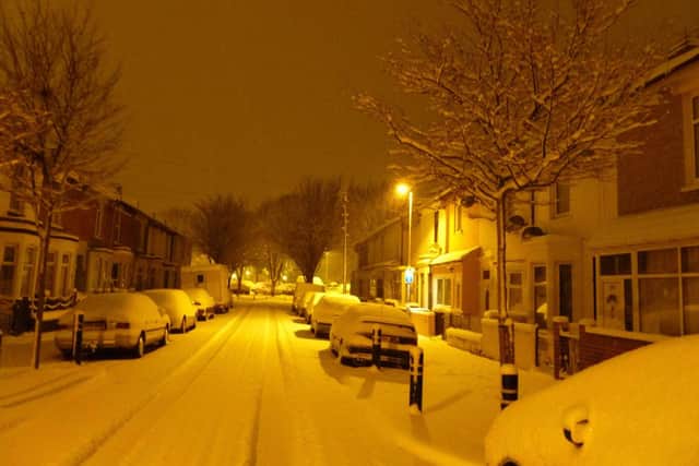 Snowy scene in Portsmouth. Picture: Marcin Jedrysiak