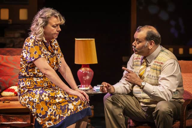 Sophie Stanton and Tony Jayawardena in East is East. Picture by Pamela Raith.