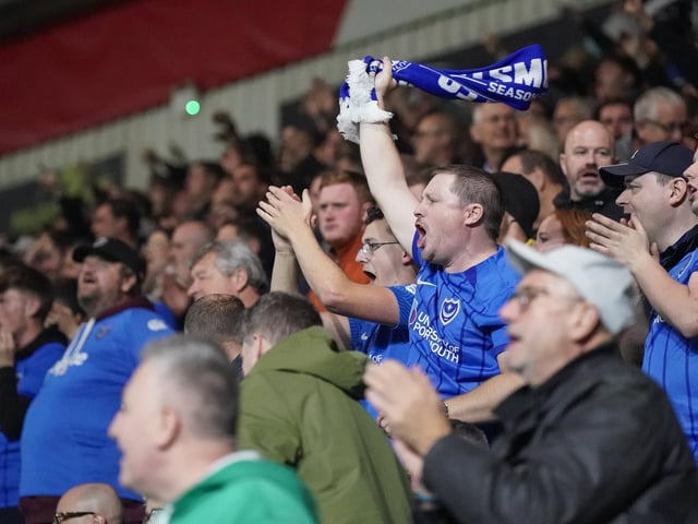 1,143 Pompey fans made the midweek trip to Plymouth Argyle's Home Park.