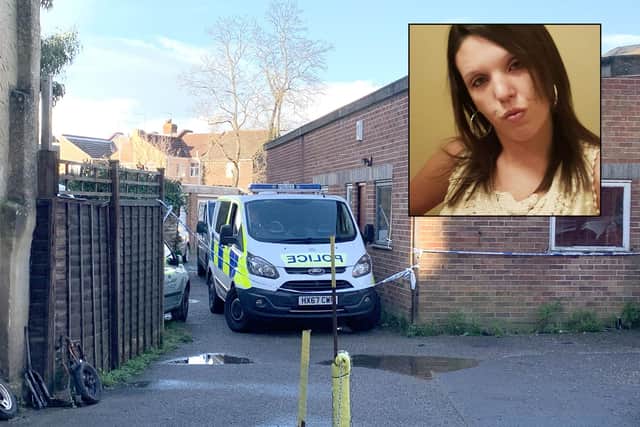 Police investigating after Kayleigh Dunning was murdered by Mark Brandford in Kingston Crescent, North End on December 17, 2019. Picture: Ben Fishwick/Hampshire police