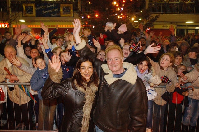 Look who was in Peterlee in 2004. Question is, were you there as they switched on the Christmas lights?