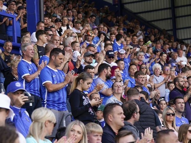 An overall crowd  of 17,454 took in the game against Cheltenham