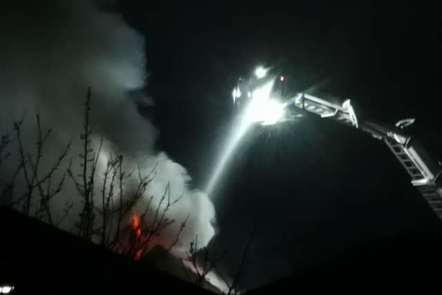 A house fire in Wellow Close, Leigh Park
Picture: Z Loudon