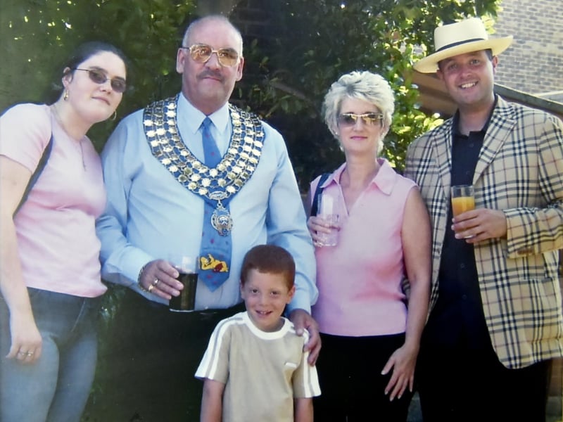Northcote Pub in Southsea collects.
Pictured is: (l-r) Sam Kewell, Barry Kewell, grandson Leighton (5), Lynn Kewell, Lee Kewell at a garden party at the Trafalgar Arms pub in 2000.