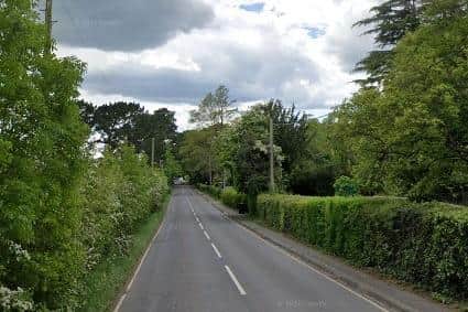 Botley Road in Curdridge, Hampshire