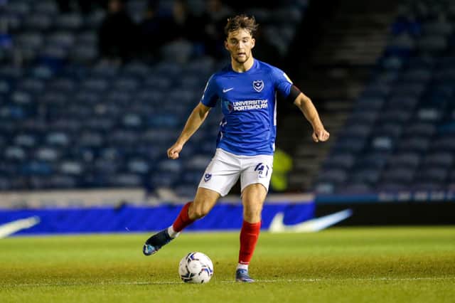 Academy youngster Harvey Hughes made his Pompey debut in Tuesday night's 3-0 win over Crystal Palace Under-21s. Picture: Robin Jones/Digital South