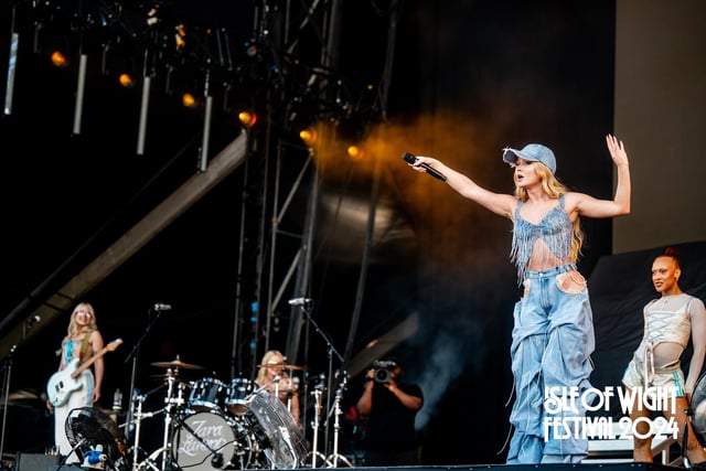 Zara Larsson on the main stage.