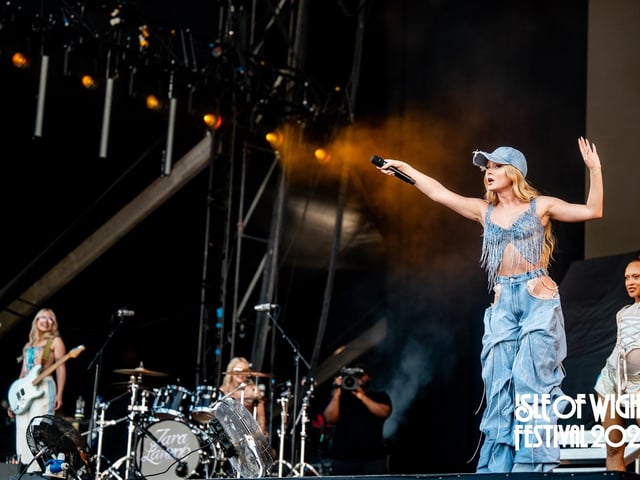 Zara Larsson on the main stage.