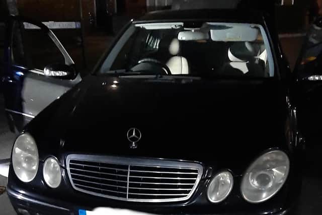 The car was stopped in the early hours on Wednesday, April 19.