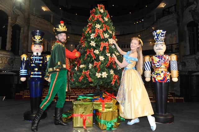 Photo from when The New Theatre Royal in Guildhall Walk, Portsmouth, launched its Christmas show The Nutcracker in 2019. Pictured is: Shaun Mendum as the Nutcracker Prince and Caitlin Anderson as Clara. Picture: Sarah Standing (090919-5261)