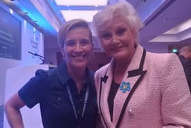 Vicky McClure and Angela Rippon at Alzheimer's Society conference.