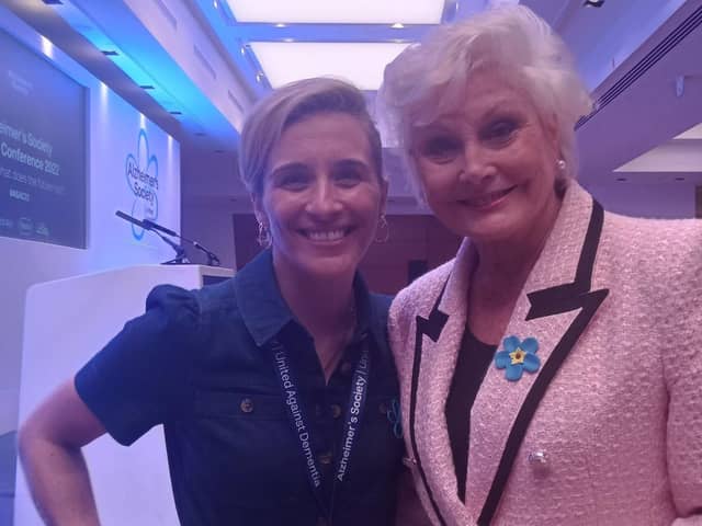 Vicky McClure and Angela Rippon at Alzheimer's Society conference.