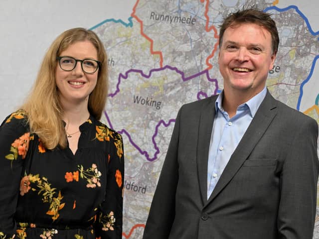 NEW ROLES: Hampshire-based Chris Davies, right, and Holly Vos have both been promoted by property consultancy Vail Williams as the firm continues to grow its building consultancy offering