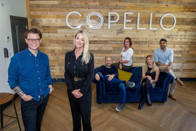Copello Global Ltd are a specialist Defence and Engineering recruitment company based in Segensworth.

Pictured: Directors,  Russell Baker and Lisa Pinhorne with staff Alastair Koller, Kayleigh Mascia, Emma Homann and Joel Celestine 
Picture: Habibur Rahman