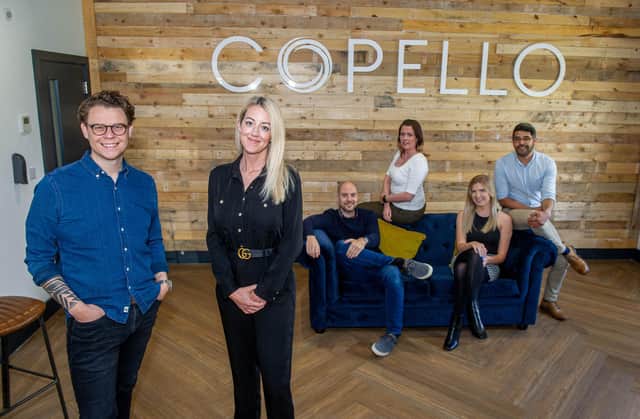 Copello Global Ltd are a specialist Defence and Engineering recruitment company based in Segensworth.

Pictured: Directors,  Russell Baker and Lisa Pinhorne with staff Alastair Koller, Kayleigh Mascia, Emma Homann and Joel Celestine 
Picture: Habibur Rahman