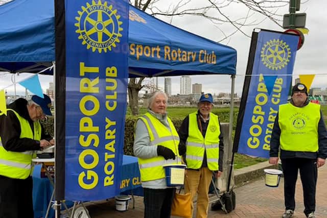 Gosport Rotary Club fundraiser on Saturday, March 5. Volunteers helped fundraise for the Ukraine appeal.