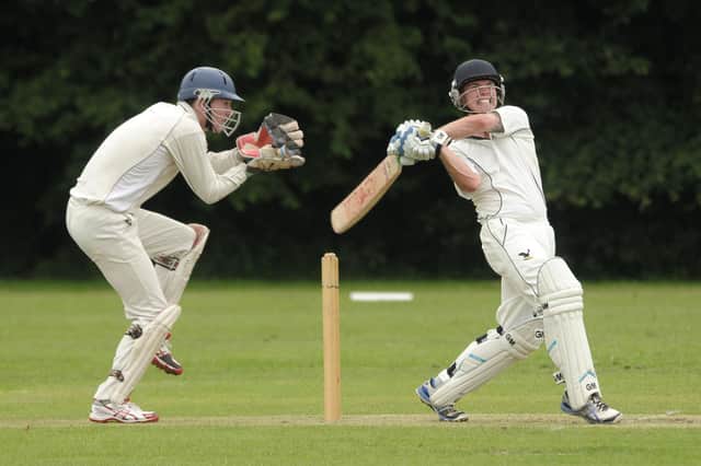 Martin Lee scored 76.5 per cent of Purbrook's runs that came off the bat in their win against Trojans.
Picture: Mick Young