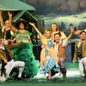 The ensemble for Jack and the Beanstalk, the panto for Christmas 2021 at The Kings Theatre, Southsea. Picture by Sheila Burnett