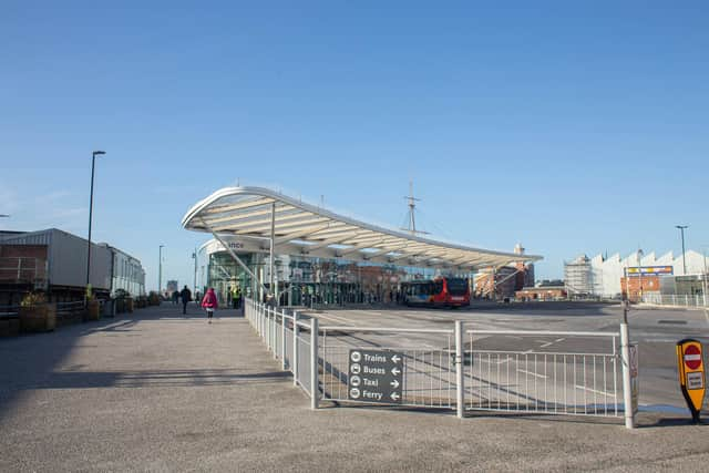 Pictured: Bus station at The Hard, PortsmouthPicture: Habibur Rahman