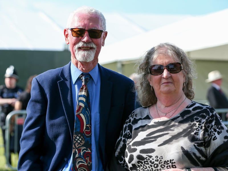 Steven and Maxine Baggott at the D-Day 80 national commemorative event.Picture: Chris  Moorhouse (050624-010)