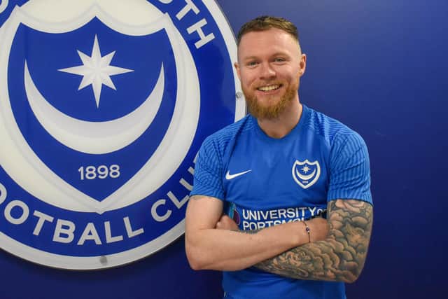 Aiden O'Brien is on the bench at Oxford United following his deadline day switch from Sunderland. Picture: Portsmouth FC
