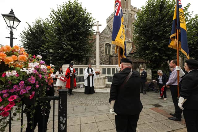 The VJ Day commemoration 
Picture: Chris Moorhouse    (150820-01)