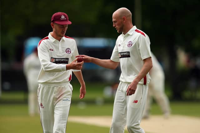 Matt Benfield, right, took three early wickets in Portsmouth & Southsea's victory over Fair Oak.
Picture: Chris Moorhouse