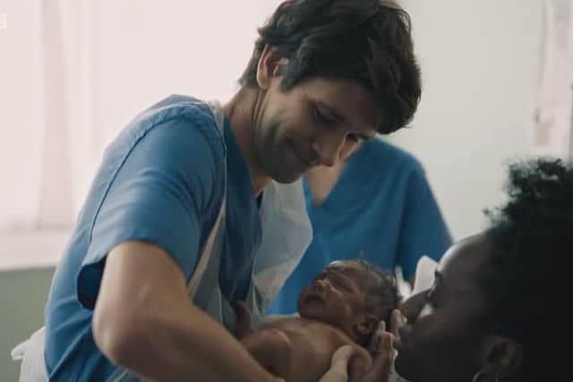 Kobe Golde featuring in BBC TV drama This is Going to Hurt. Pic BBC/Lauren Rutherford