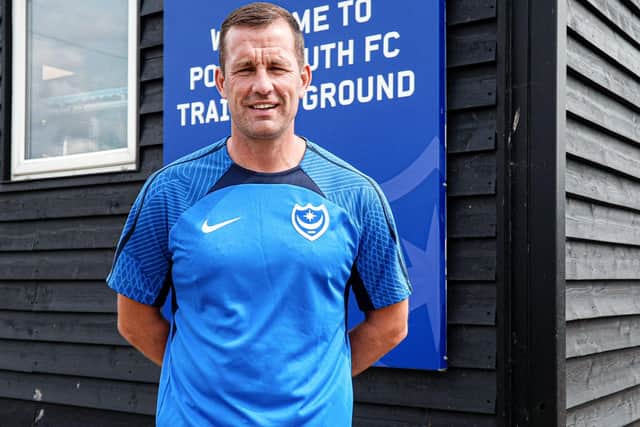 Former Pompey skipper Michael Doyle is back at Fratton Park to work with the Academy kids