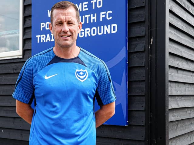 Former Pompey skipper Michael Doyle is back at Fratton Park to work with the Academy kids