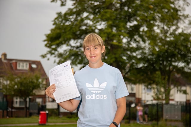 Students from Mayfield School received their GCSE results on Thursday morning.

Pictured - Amelia Primmer, 16 was delighted with her results and wants to pursue a career in sport

Photos by Alex Shute