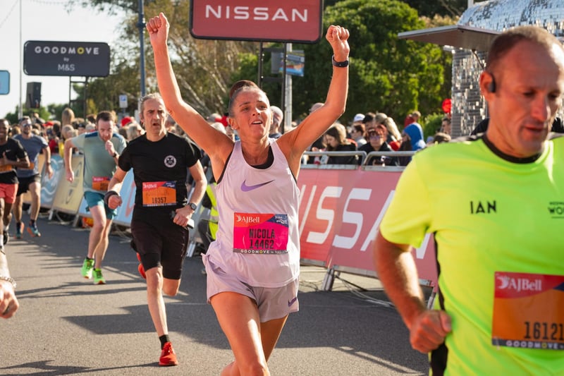 Runners taking part in the race.