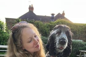 Laura from Havant with her hearing dog Griff