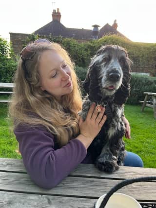 Laura from Havant with her hearing dog Griff