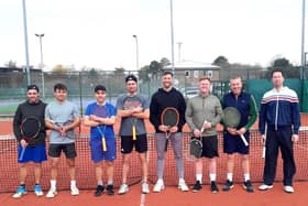 Chichester 1sts v Lee 2nds (from left): Stuart Marks, Joe Glover, James Marks, Matt Worden, Chris Cunningham, Chaz Earl, Mark Wallis, Chris Mulleur